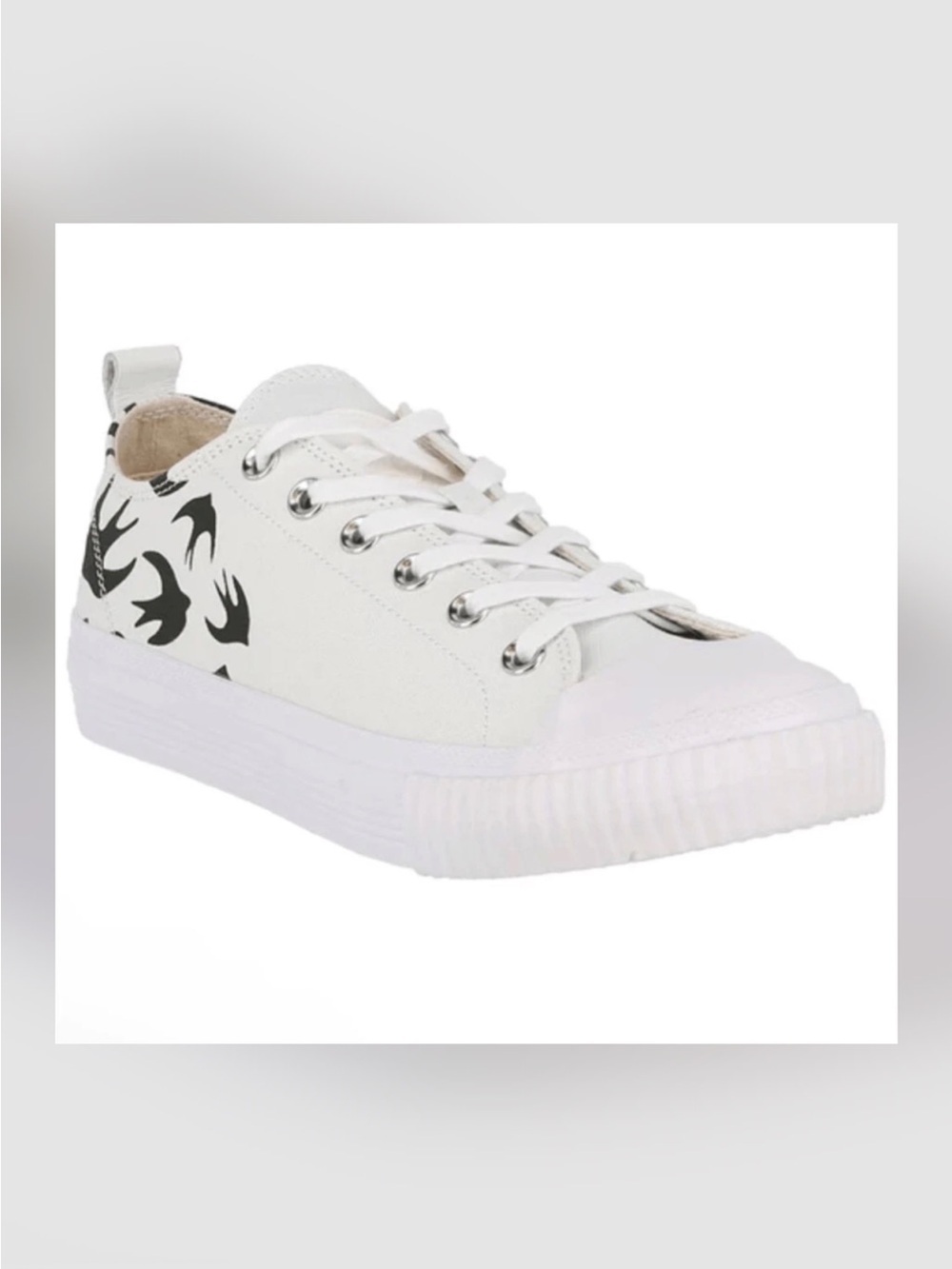 McQ Alexander McQueen Swallow Canvas Vulc Sneaker Size 37 New Never Worn No Box